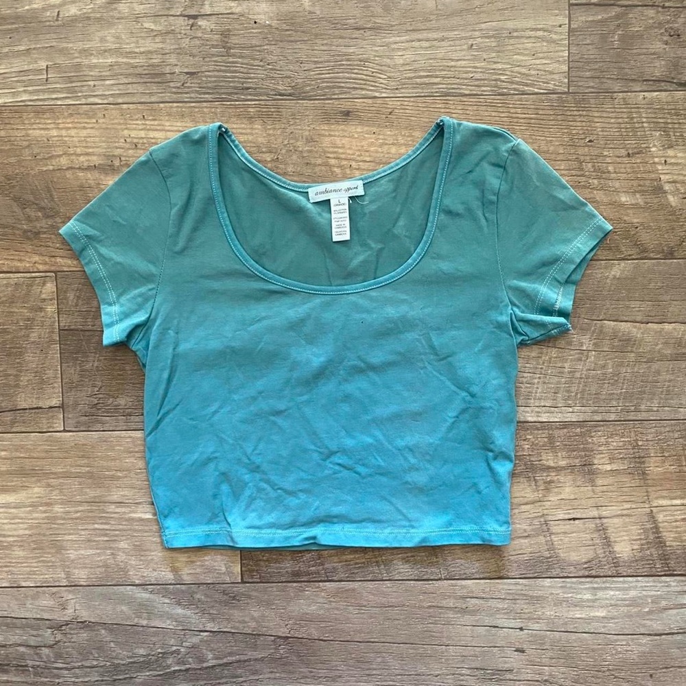 Ambiance Apparel custom one of a kind hand dyed crop top